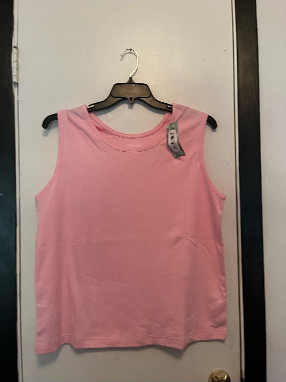 Classic Crewneck Sleeveless Tank Top - Light Pink
